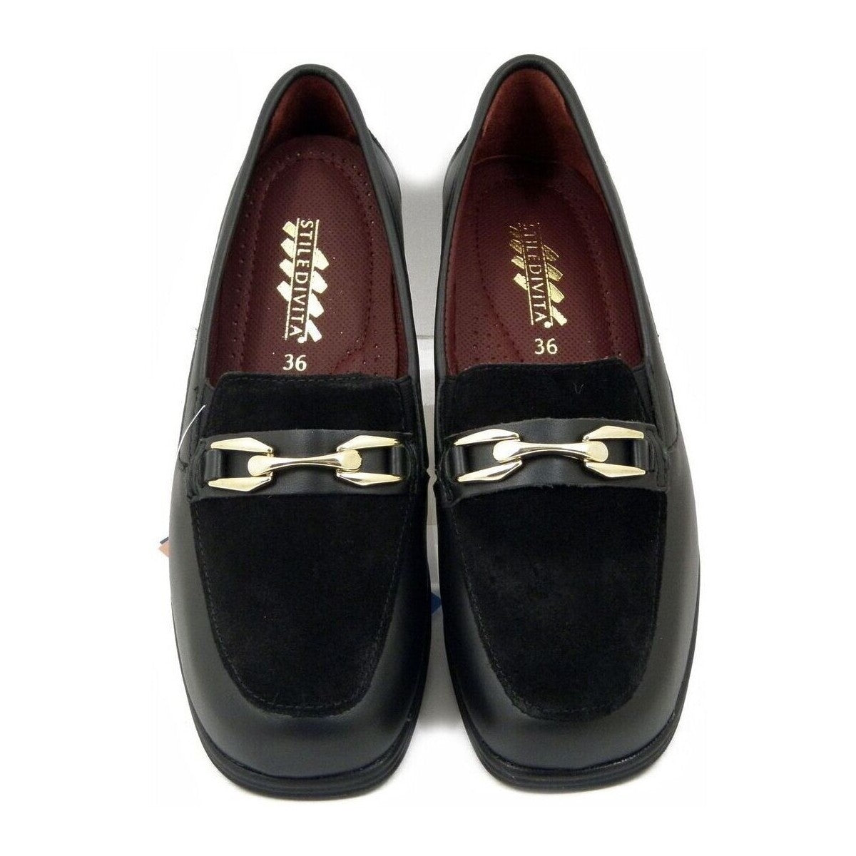 mocassino donna classico marca stiledivita nero art 9096