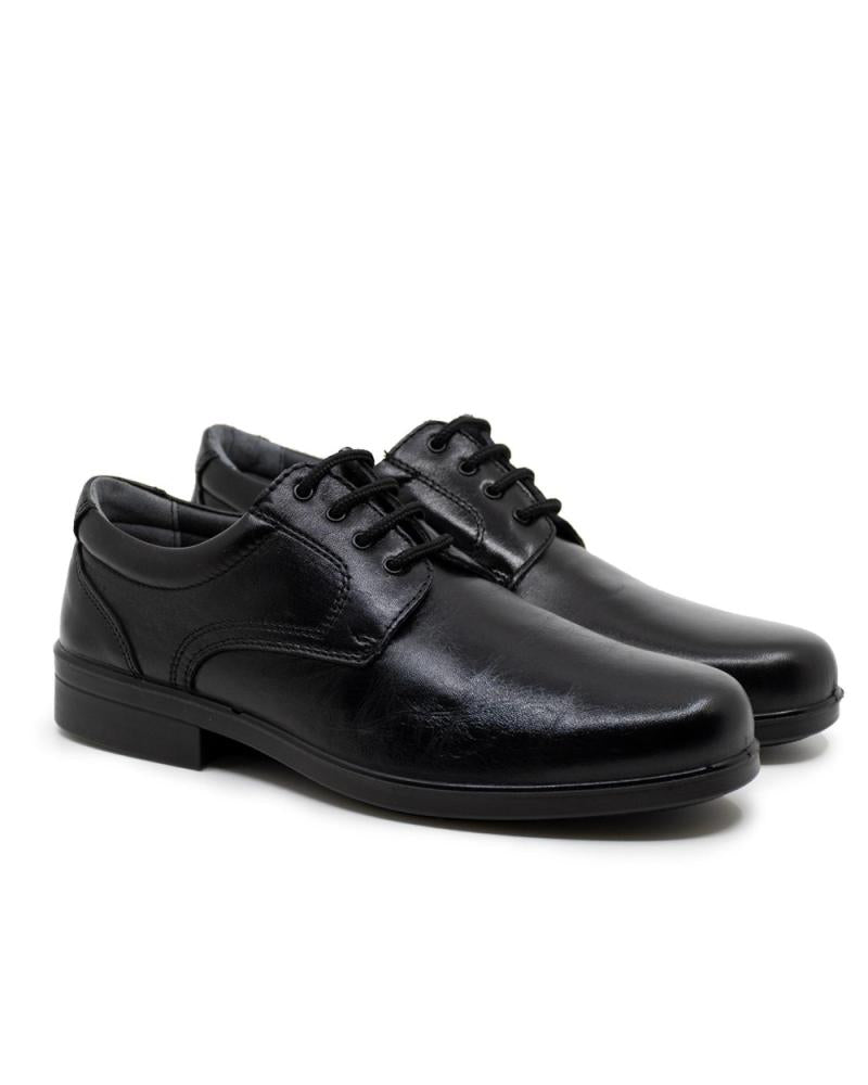 LUISETTI 26853ST Uomo Blucher Pelle Nera con Lacci