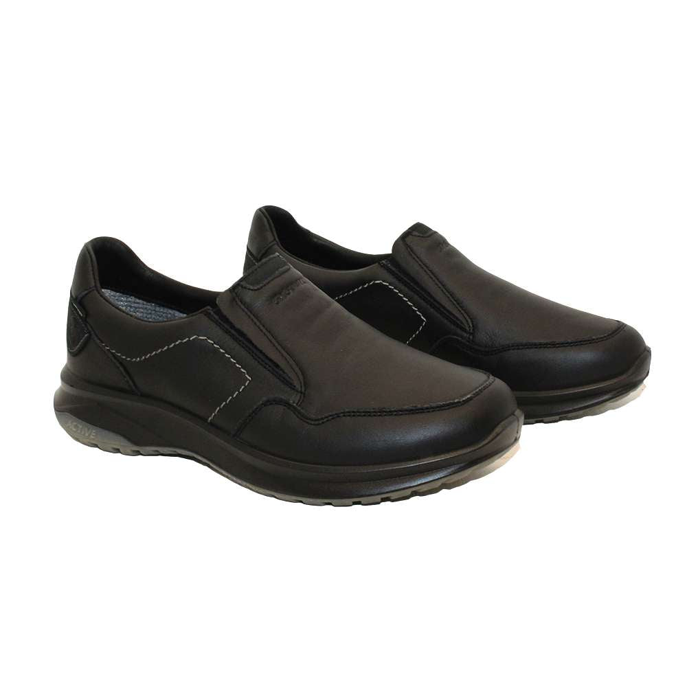 scarpa uomo  invernale slip on grisport nero art 44107a2g impermeabile gritex