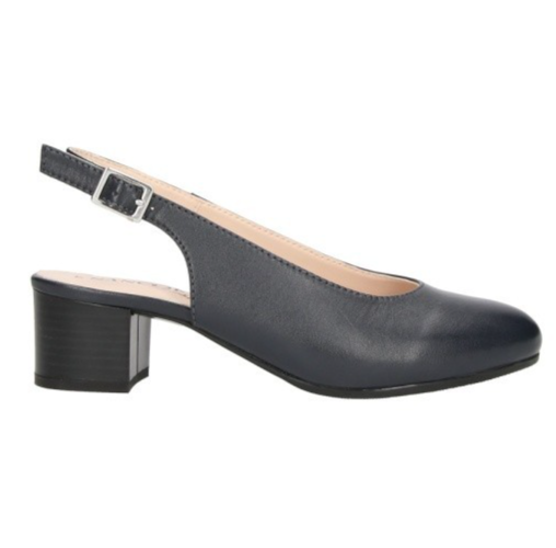 TRISCARI 1922 – Scarpa Schanel Nero in Capretto Nappato – Comoda e Leggera Tacco