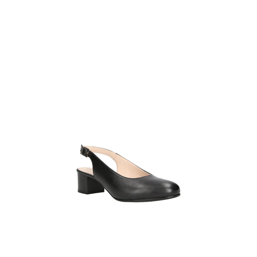 TRISCARI 1922 – Scarpa Schanel Nero in Capretto Nappato – Comoda e Leggera Tacco