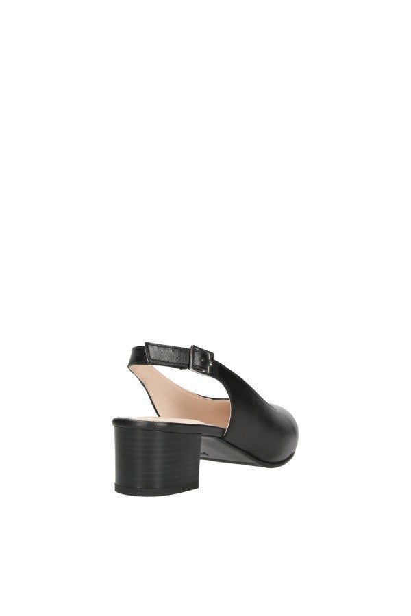 TRISCARI 1922 – Scarpa Schanel Nero in Capretto Nappato – Comoda e Leggera Tacco