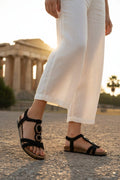 Sandalo Comfort Zeppetta – Tomaia Nabuk Nero