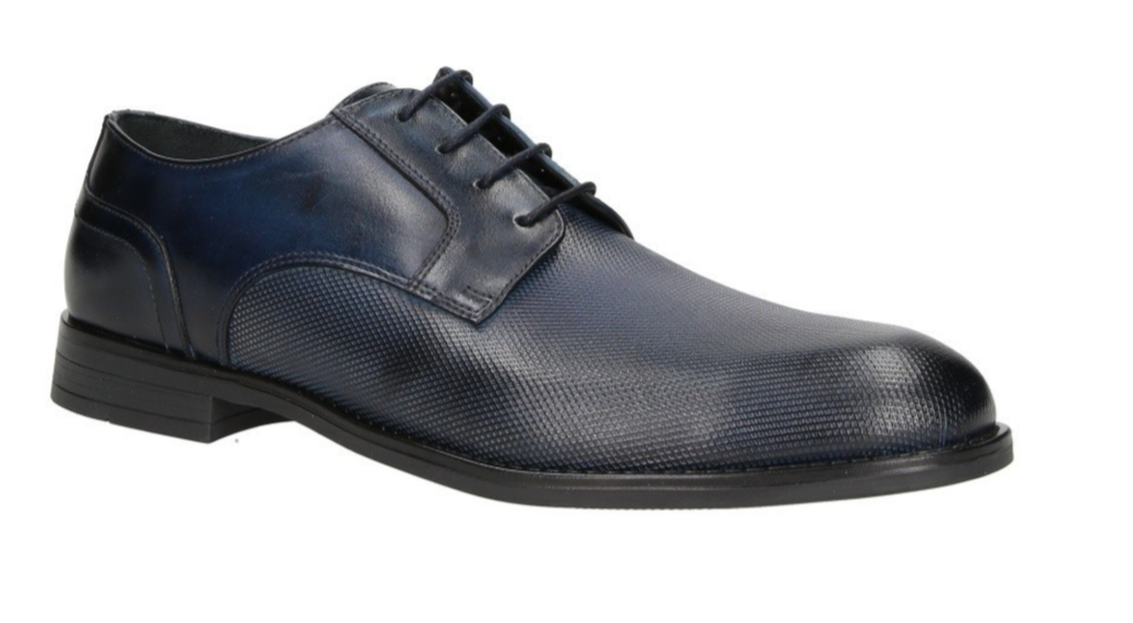 Scarpa Elegante Estiva in Vitello Blu – Brogue Traspirante | Triscari 1922