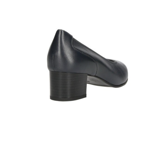 Scarpe Décolleté Donna Vera Pelle Nappa Blu – Plantare Memory Foam e Gomma Antis