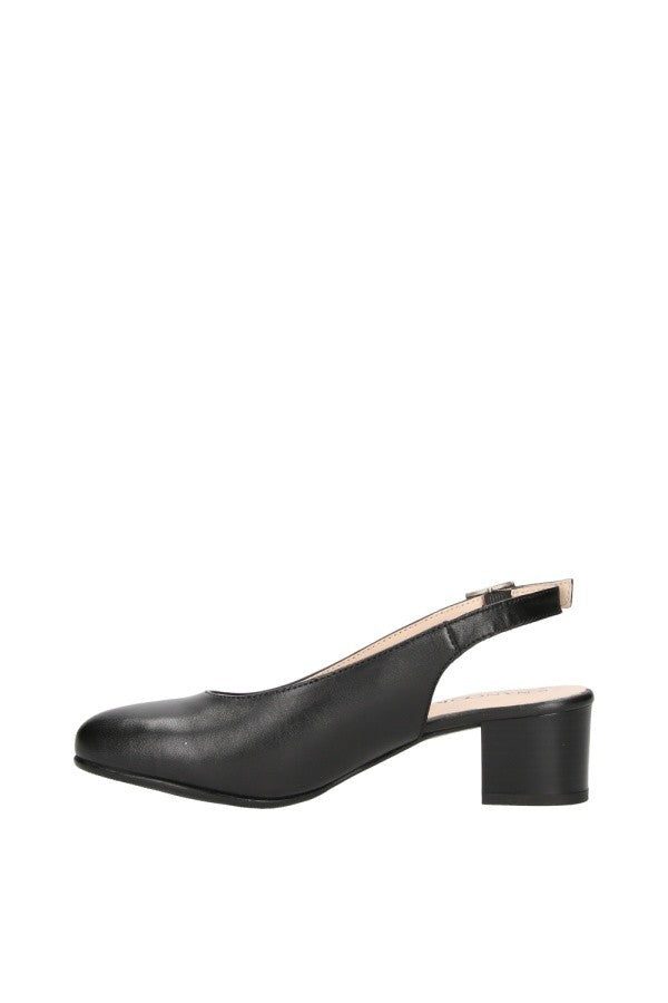 TRISCARI 1922 – Scarpa Schanel Nero in Capretto Nappato – Comoda e Leggera Tacco