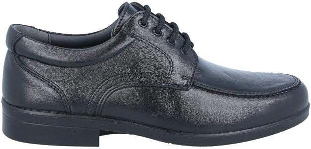 LUISETTI 1421 Uomo Scarpa Derby con Lacci Pelle Nera Classica