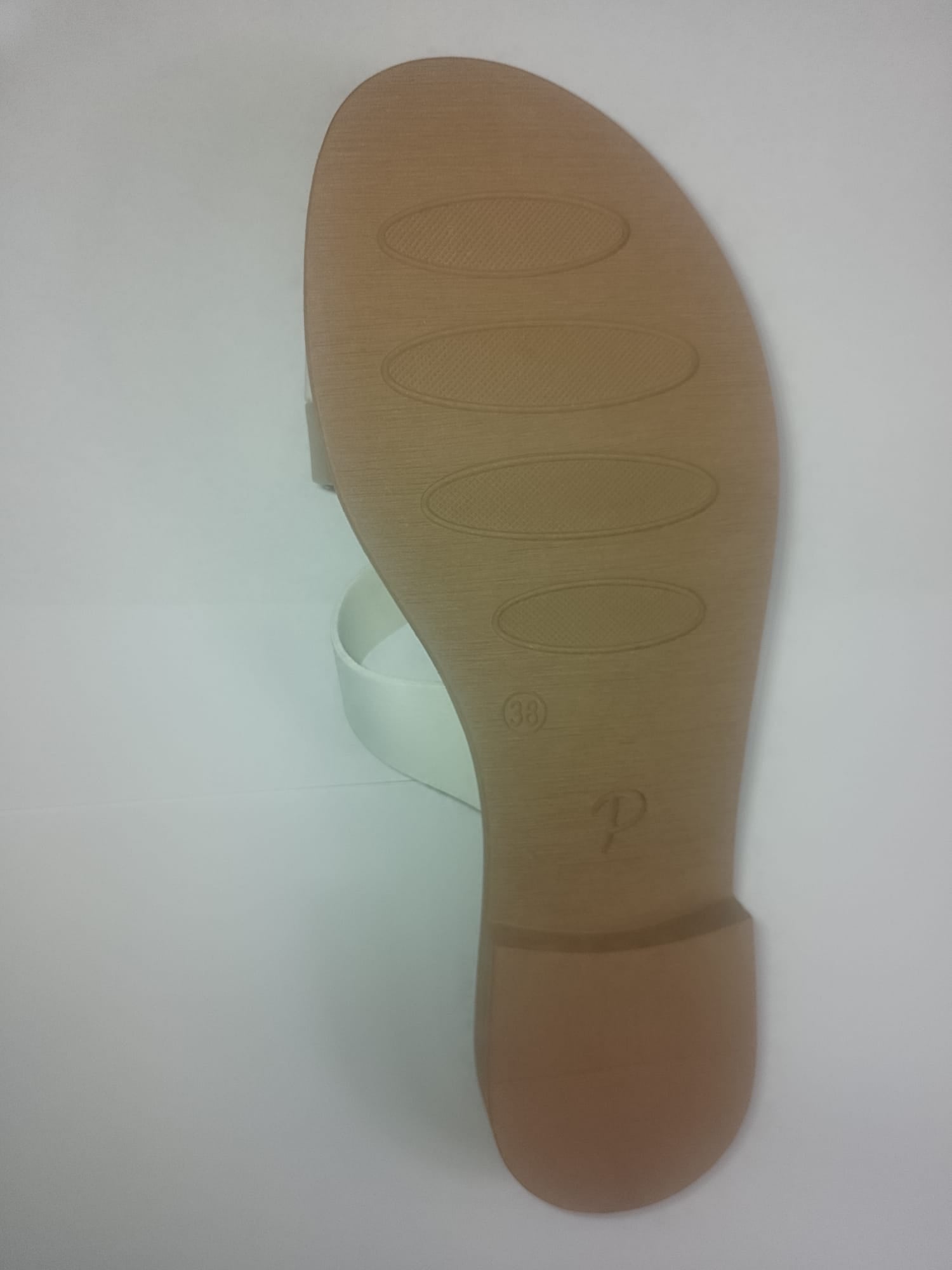 Ciabattina Donna Tacco Basso – Tomaia Bianco & Platino, Memory Foam | Made in Italy