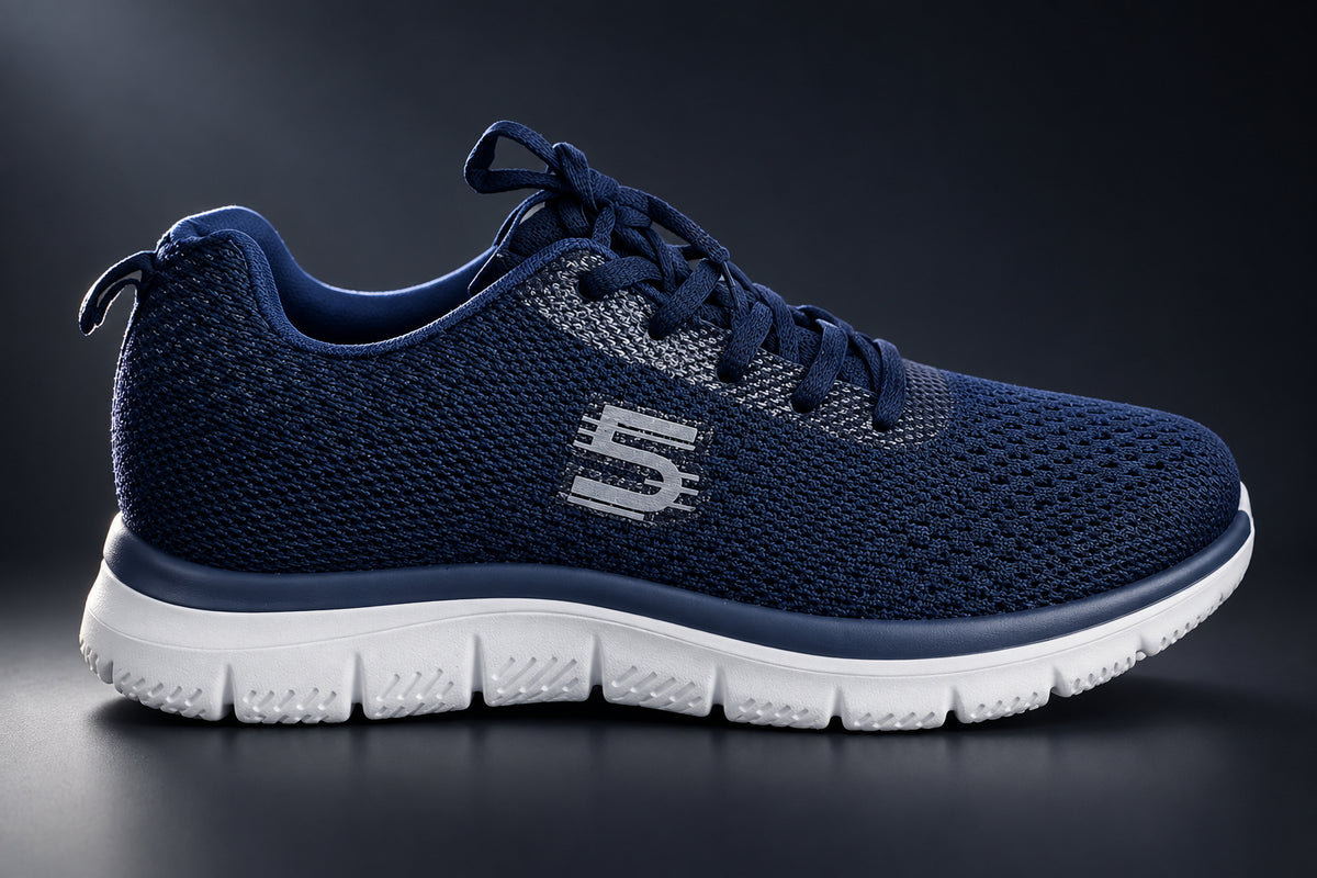 scarpa da uomo  leggera  da passeggio  marca renda art 7890-235 blu