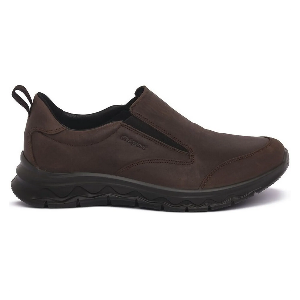 slip on grisport art 44526t5 nabuk ingrassato  t moro memory
