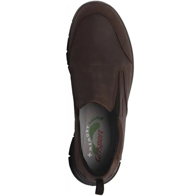 slip on grisport art 44526t5 nabuk ingrassato  t moro memory
