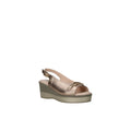 Nanook Art. 25146 Platino – Sandalo Comfort con Zeppa in Pelle di Capretto | Triscari1922