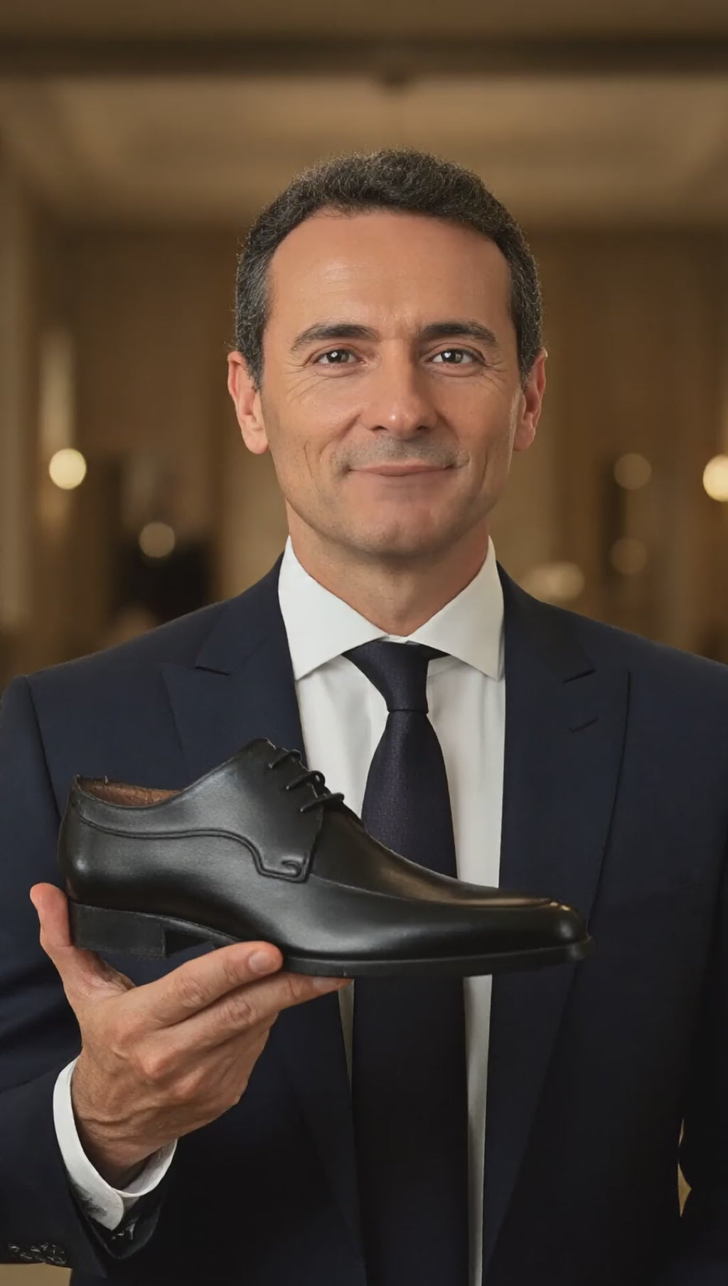 Ego-shoes 500 Nero — Scarpa Stringata da Uomo