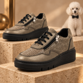 Sneakers donna Stile di Vita 9137 taupe bronzo con plantare estraibile