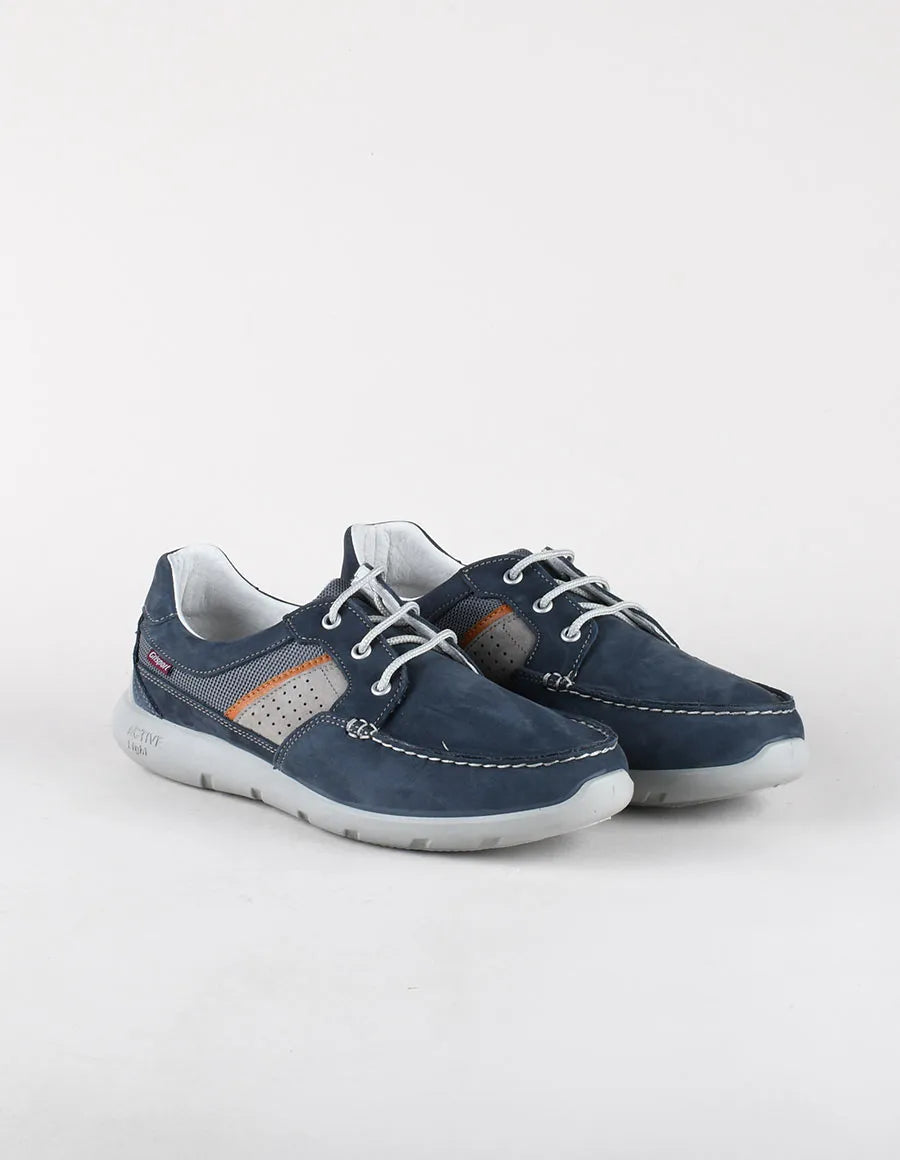 Grisport Art. 43900N16 – Scarpa Tubolare Uomo con Lacci in Nabuk Blu